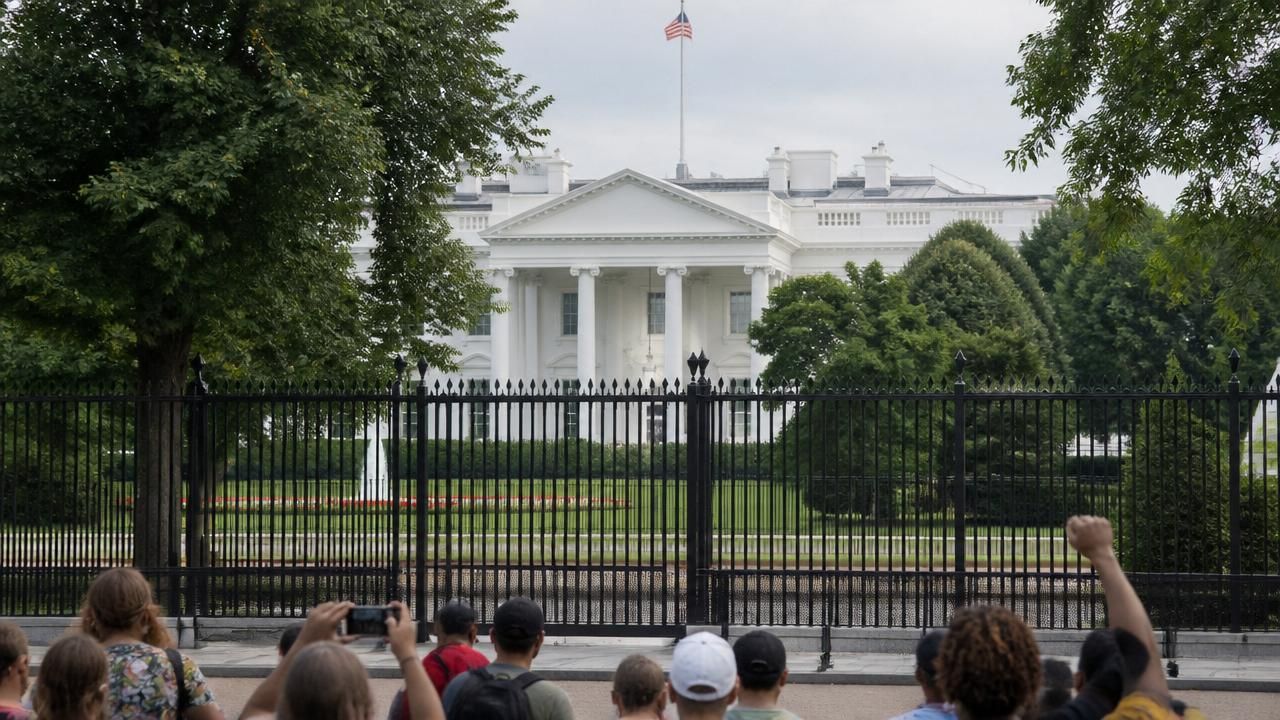 Trump Administration Plans Permanent Fencing Around Lafayette Park, Sparking Protest Concerns