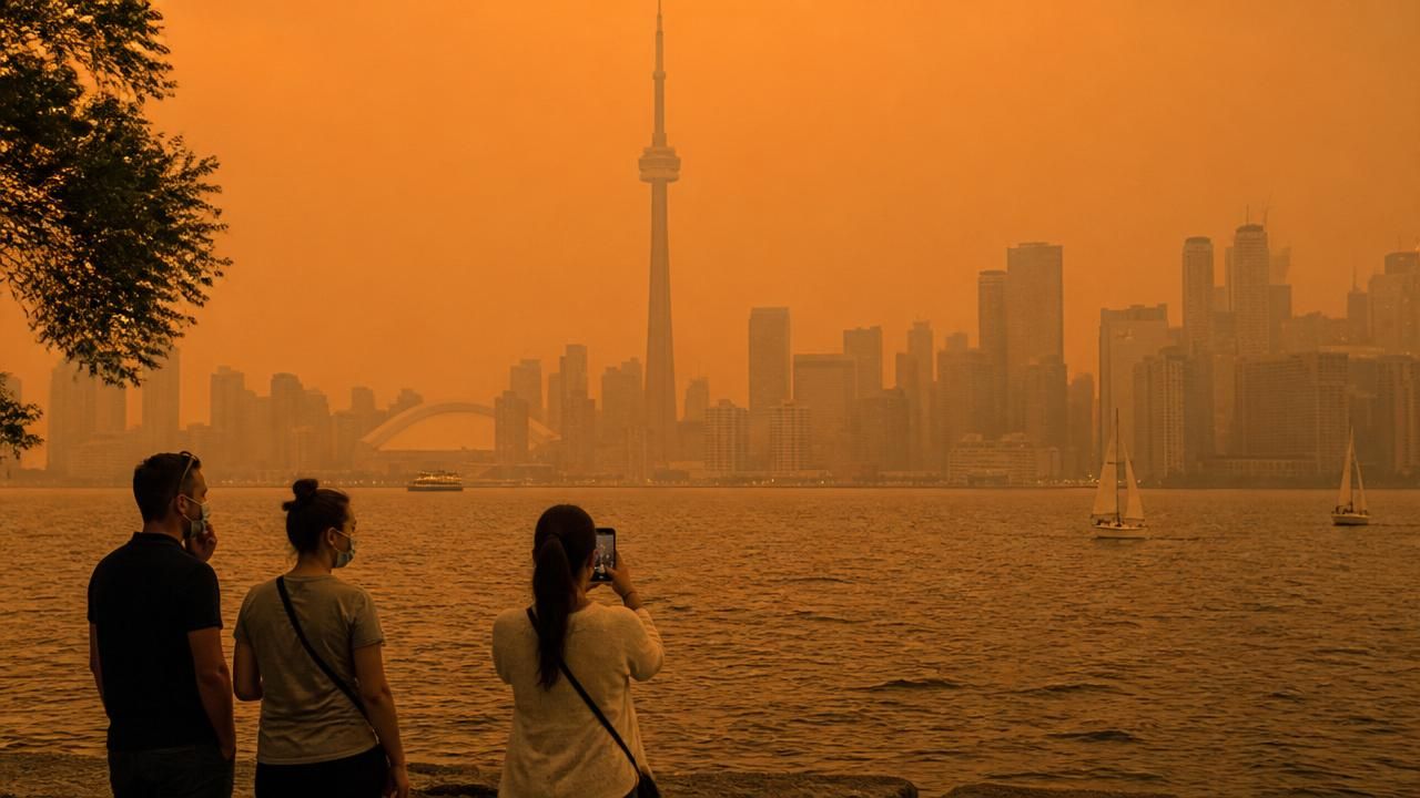 Canadian Wildfire Smoke Engulfs Eastern US and Canada, Turning Skies Orange