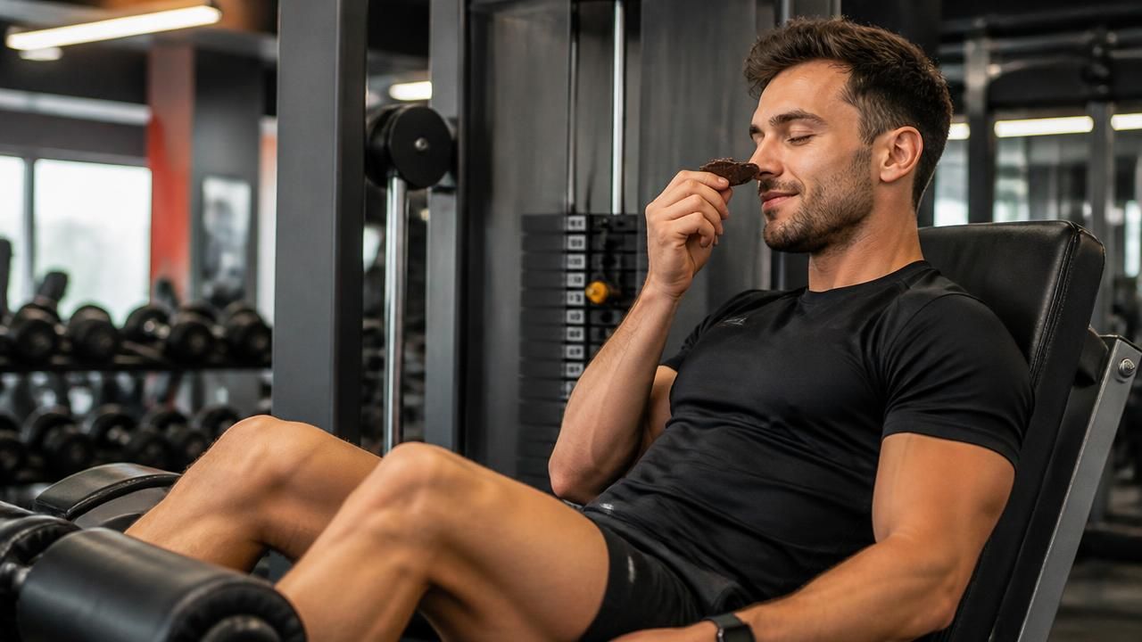 Sniffing Dark Chocolate Before a Workout Adds Reps Without Extra Effort, Study Finds