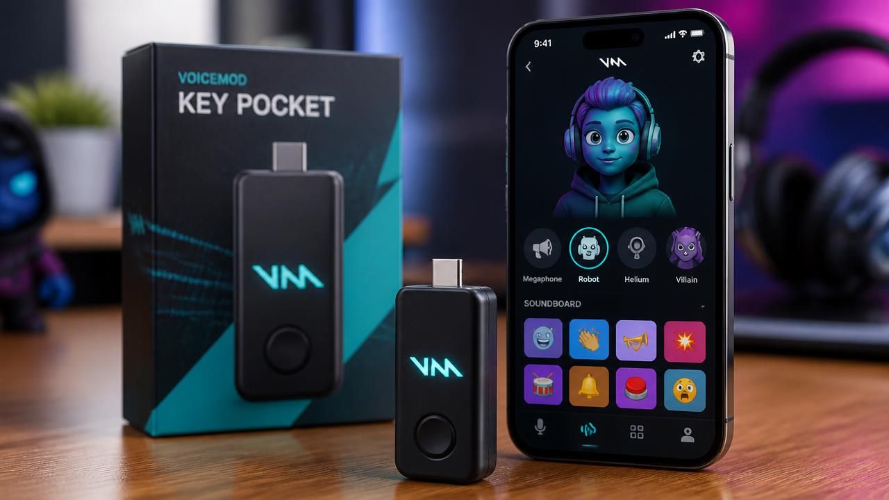 Voicemod's Key Pocket Brings Real-Time Voice Changing to Phones for $99.90