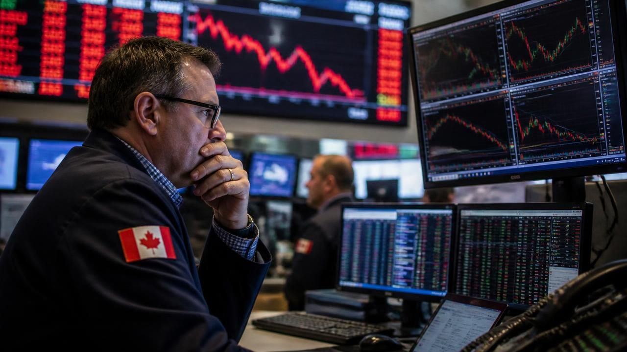 Canadian Stocks Erase Gains as Middle East Tensions, Inflation Fears, and Gold Plunge Trigger Worst Rout in a Month