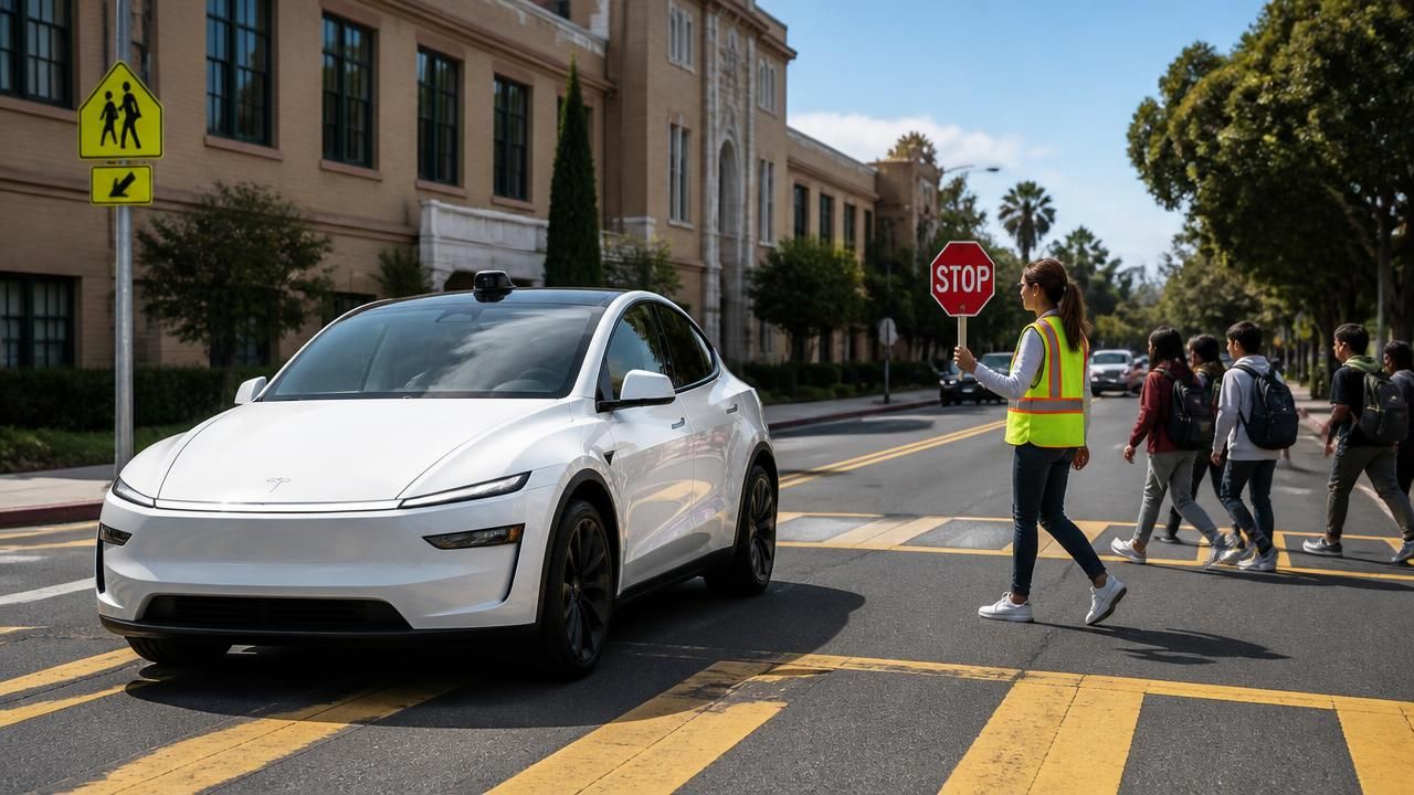 NHTSA Opens File on Tesla Robotaxis Accused of Speeding Through School Zones