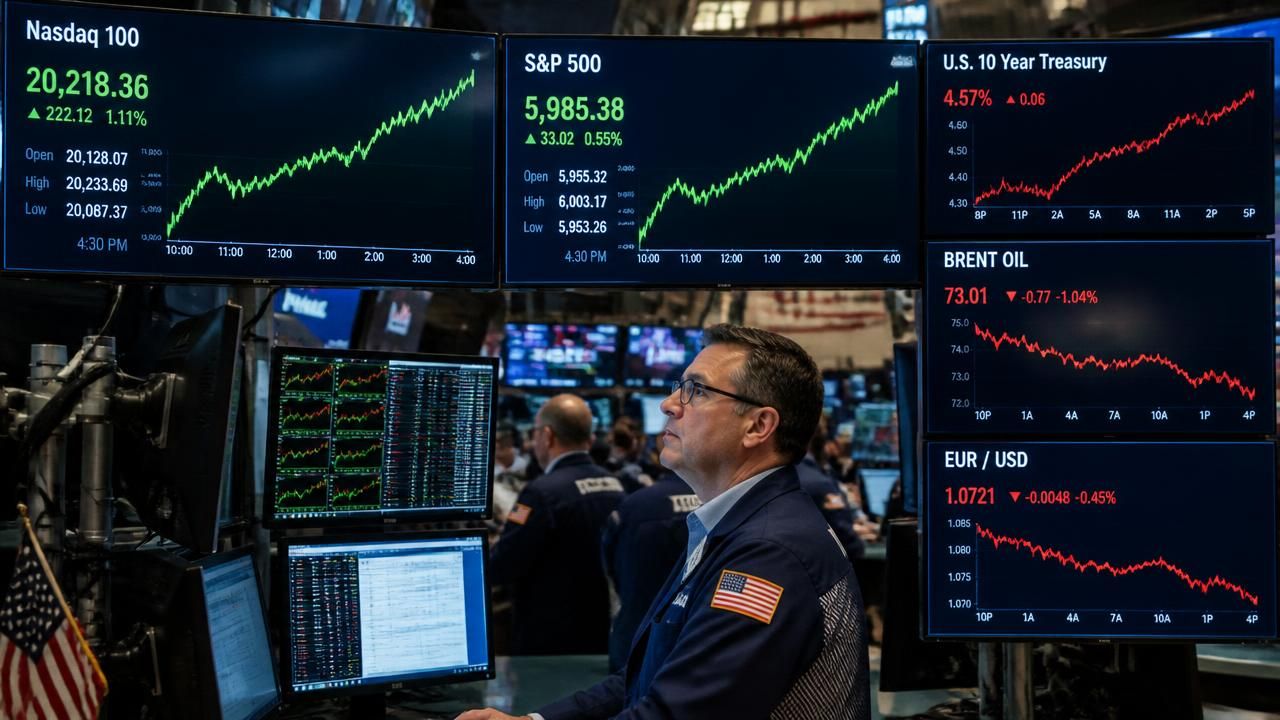 S&P 500 Closes In on Record High as Tech Rally Defies Bond Yields, Oil and Mideast Tensions