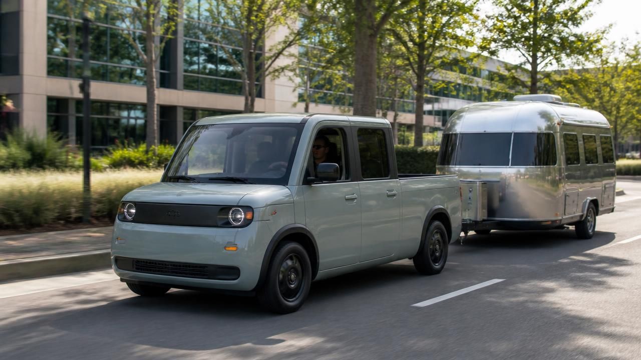 Telo's Tiny MT1 Electric Truck Claims Full-Size Towing in a Mini Cooper Footprint