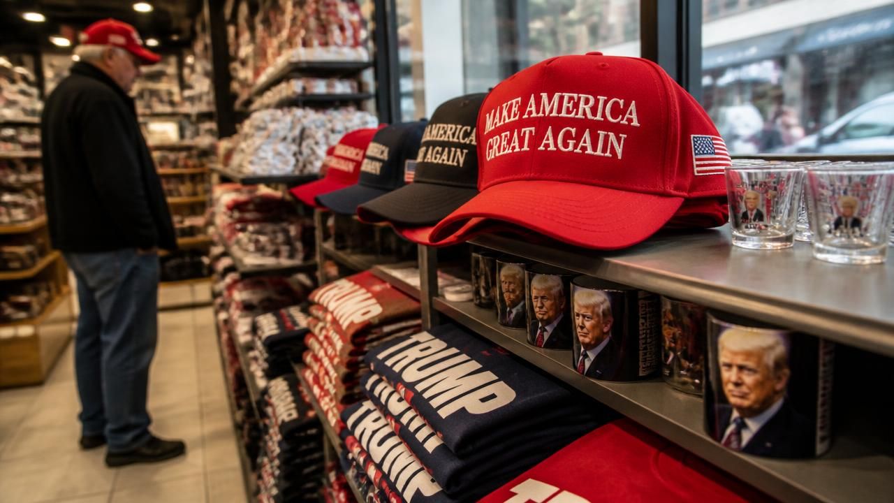 Trump Merch Stores See Sales Fall From $15,000 a Day to $1,500 as Shops Close