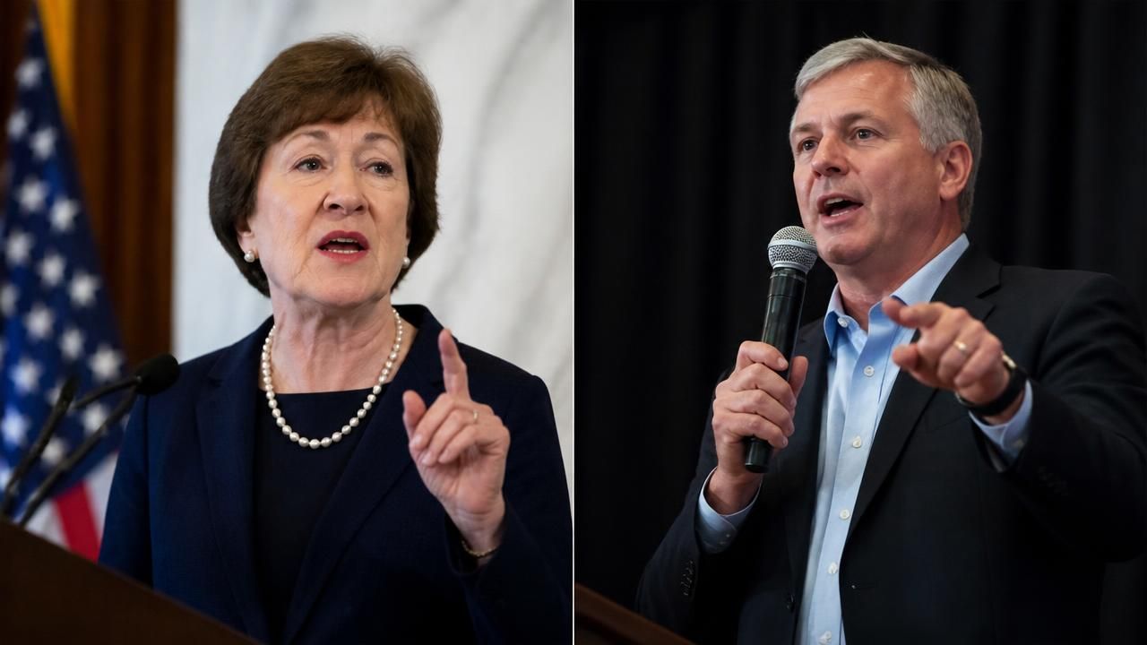 Collins Calls Rival’s ‘Shut Up’ Remark ‘Very Telling’ in Maine Debate Fallout