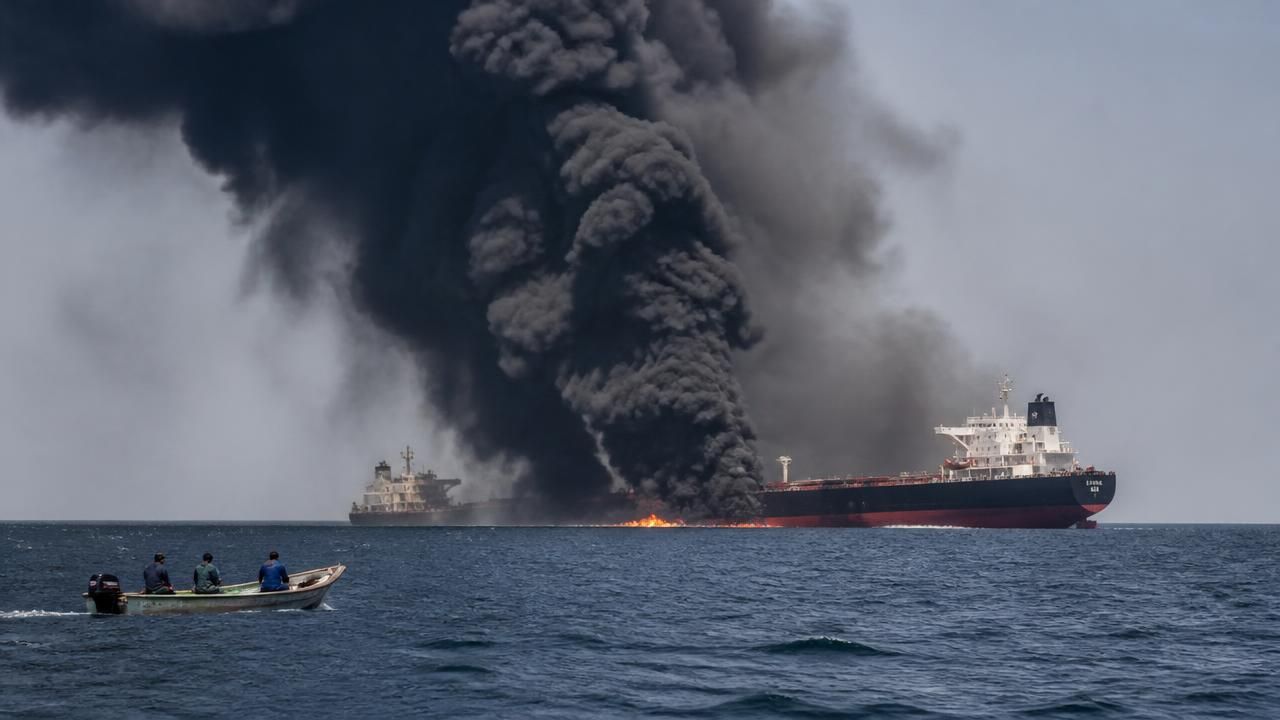 Two Ships Sink in Strait of Hormuz as Iran Escalates Attacks, Oil Surges Past $106